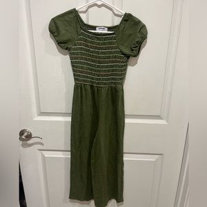 Girls Old Navy Jumpsuit Size Medium Kids 8 Green Pantsuit